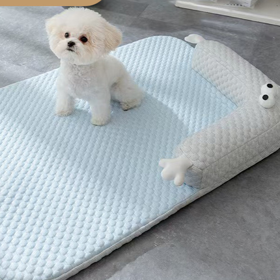 Breathable Pet Bed with Cute Monster Design