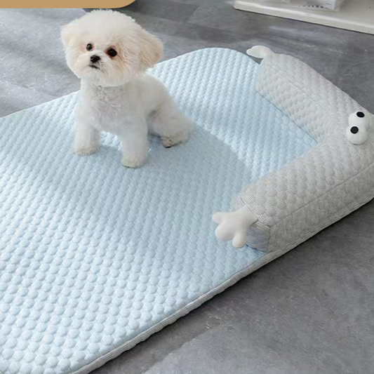 Breathable Pet Bed with Cute Monster Design