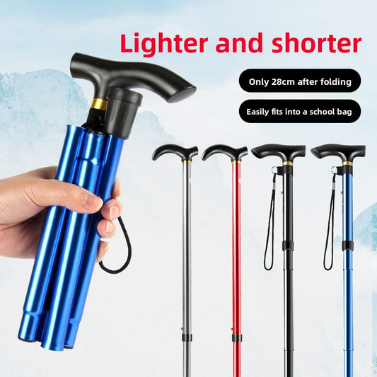 Telescopic Folding Trekking Pole with Wrist Strap, lightweight and heavy duty. Ready for the outdoors