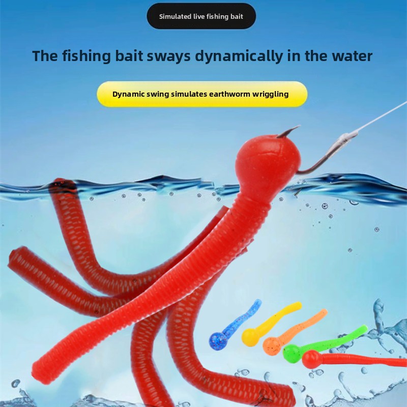 Floating Soft Fishing Lure with Tail