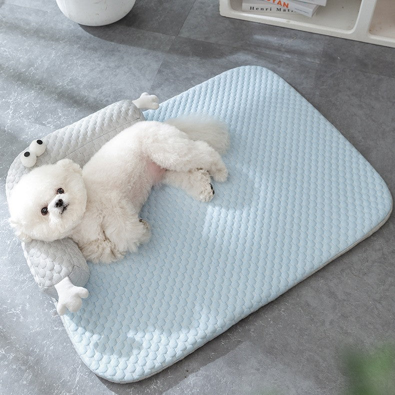 Breathable Pet Bed with Cute Monster Design
