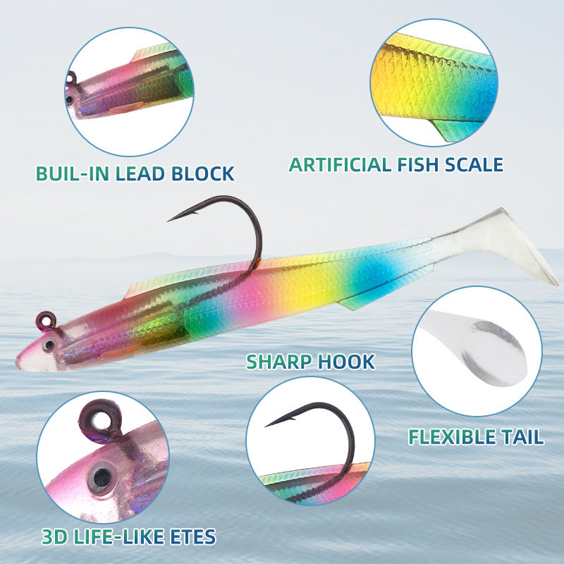Soft Bionic Fish Tail Lure (5-Pack)