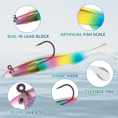 Soft Bionic Fish Tail Lure (5-Pack)