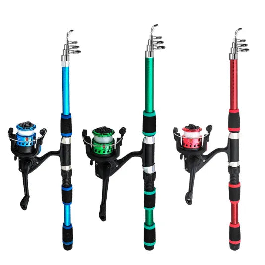 Portable Telescopic Fishing Rod Set.